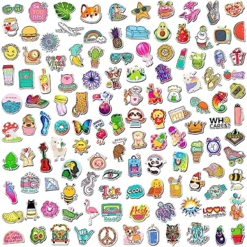 300 PCS Water Bottle Stickers for Kids – Cute Vinyl Pack