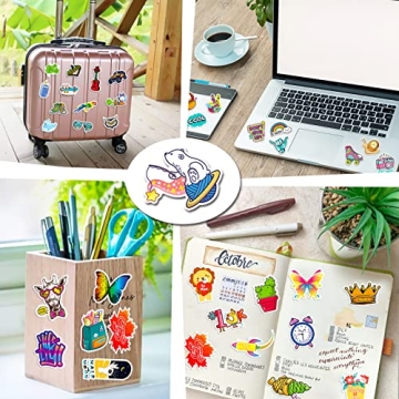 300 PCS Water Bottle Stickers for Kids – Cute Vinyl Pack