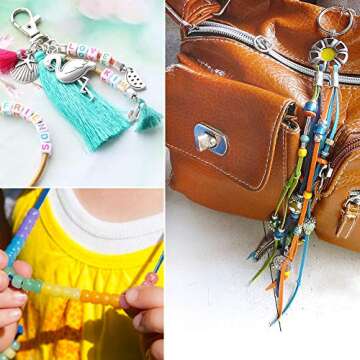 Beads Kit with Letters, UV Beads, and Elastic String