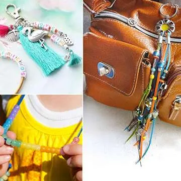 Beads Kit with Letters, UV Beads, and Elastic String