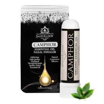SniffElixir Camphor Oil Nasal Inhaler - Instant Cough Relief