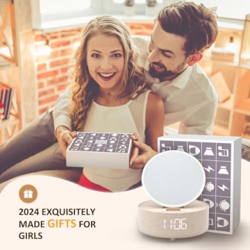 COLSUR Bluetooth Speaker Alarm Clock & Wireless Charger