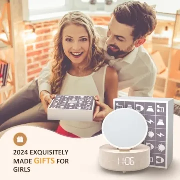 COLSUR Bluetooth Speaker Alarm Clock & Wireless Charger