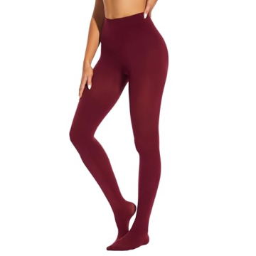 HeyUU Women's 80 Denier Soft Opaque Tights - Stylish High Waist Pantyhose