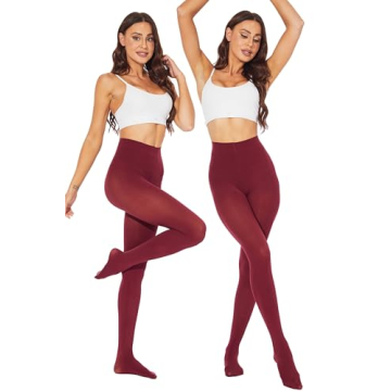 HeyUU Women's 80 Denier Soft Opaque Tights in 20 Colors