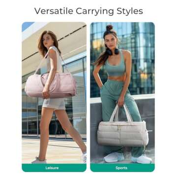 BAGSMART Puffer Gym Bag - Versatile, Stylish & Functional