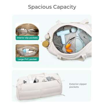 BAGSMART Puffer Gym Bag - Versatile, Stylish & Functional