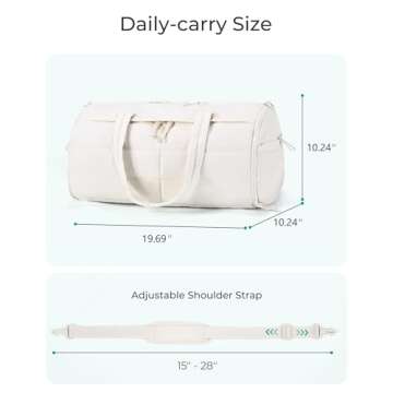 BAGSMART Puffer Gym Bag - Versatile, Stylish & Functional