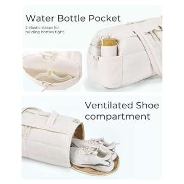 BAGSMART Puffer Gym Bag - Versatile, Stylish & Functional