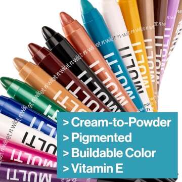 wet n wild Color Icon Cream Eyeliner Eyeshadow Multi-Stick, Moisturizing, Nourishing Velvety Cream-to-Powder Buildable & Blendable Formula, Cruelty-Free & Vegan - Not So Calm Waters