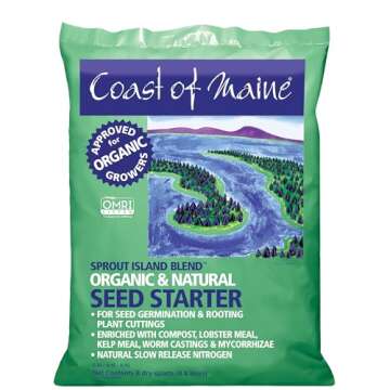 Coast of Maine (8qt) Sprout Island Blend, Organic & Natural Seed Starter for Seed Germination & Root Plant Cuttings