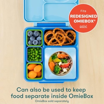 Omie OmieBox Leakproof Dips Containers 2 Pack Sea Blue Green