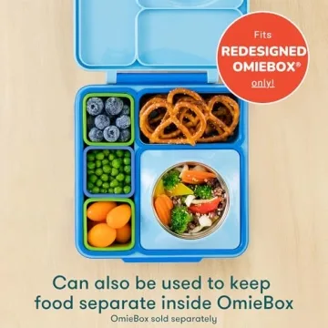 Omie OmieBox Leakproof Dips Containers 2 Pack Sea Blue Green