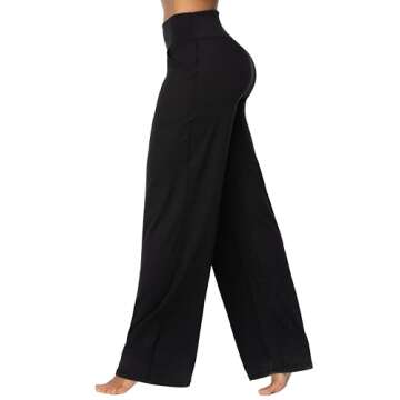 Sunzel High Waist Wide Leg Yoga Pants for Women