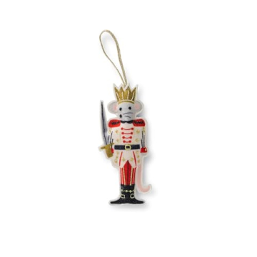 RIFLE PAPER CO. Nutcracker Felt Ornaments for Christmas