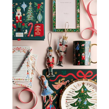 RIFLE PAPER CO. Nutcracker Felt Ornaments for Christmas