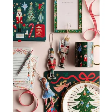 RIFLE PAPER CO. Nutcracker Felt Ornaments for Christmas
