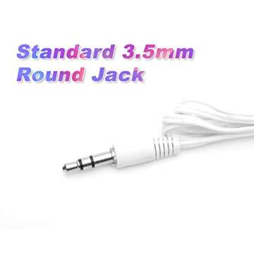 QIDAIZUOEN 60 Packs Earbuds Bulk Classroom Headphones Wired in Ear Disposable Student Earphones Multiple Colors Individually Wrapped for School Travel or Home Use