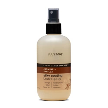 Isle of Dogs Everyday Elements Silky Coating Brush Spray - Jasmine + Vanilla - Professional Grooming...