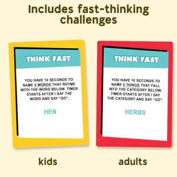 Who Knows More? Kids or Adults, The Ultimate Trivia Game for Kids, Teens and Adults - A Fun Family Party Game