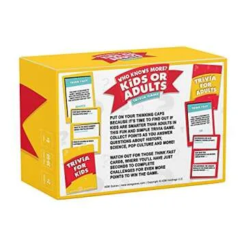 Who Knows More? Kids or Adults, The Ultimate Trivia Game for Kids, Teens and Adults - A Fun Family Party Game