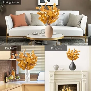 WELTUCKY Fall Eucalyptus Stems for Stunning Home Decor