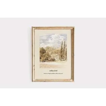 Christian Scripture Gallery Art Set, Jesus Bible Verse Wall Art Print, Religious Decor, Vintage Oil Painting, LDS Art, Christian Art Gifts (11" x 14" Unframed, Set of 6 (A))