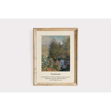 Christian Scripture Gallery Art Set, Jesus Bible Verse Wall Art Print, Religious Decor, Vintage Oil Painting, LDS Art, Christian Art Gifts (11" x 14" Unframed, Set of 6 (A))