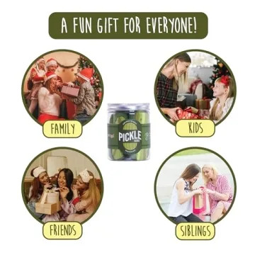 POPCRAZE Pickle Socks in a Jar 2 Pairs. One Size Fits Most. Novelty Food Socks. Comfortable and Breathable Pickle Jar Sock for Birthday, Christmas, Gift Ideas for Men and Women.