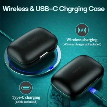 GOLREX Wireless Earbuds with Long Battery Life