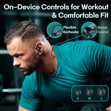 GOLREX Wireless Earbuds with Long Battery Life