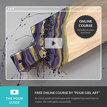 MEYSPRING Epoxy Resin Pigment Sets - Resin Dyes and Pigments - Mica Powder for Epoxy Resin, Metallic Pigment, Fine Glitter - Resin Supplies - Pigment Powder for Resin Art