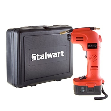 Stalwart 75-PT1001 Air Compressor Portable Tire Inflator Rechargeable Handheld Emergency PSI/BAR Pum...