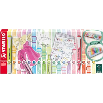 STABILO Swing Cool Deskset - 18 Highlighters for Every Need