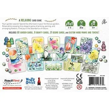 Floriferous Card Game - A Relaxing Garden Game of Arranging Flowers by Pencil First Games for 1-4 Players