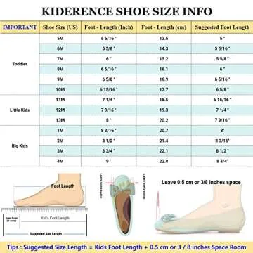 Kiderence Toddler Little Girls Mary Jane Dress Shoes School Oxford for Girls Red Flats Size 8M