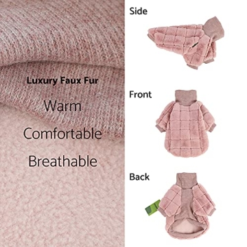 Luxury Faux Fur Dog Coat for Small Breeds - Fitwarm