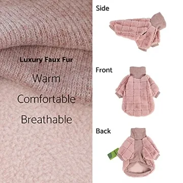 Luxury Faux Fur Dog Coat for Small Breeds - Fitwarm