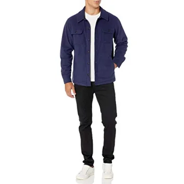 Men's Polar Fleece Shirt Jacket - Comfort Meets Style