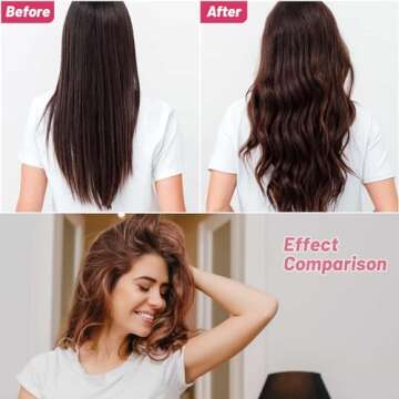 Jumbo Hair Rollers Set - 24 Pieces with 12 Large Rollers and 12 Clips for Voluminous Long Thick Hair (Hot Pink)