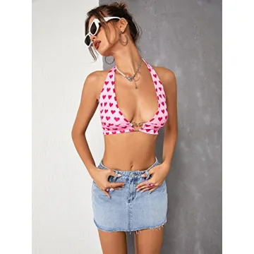 COZYEASE Women's Denim Mini Skirt with Pockets Blue S