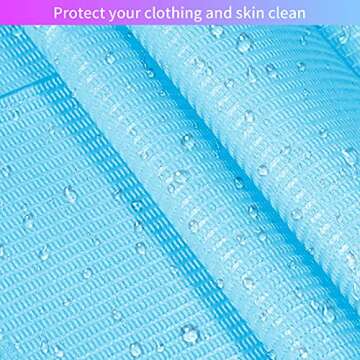 60 PCS Dental Bibs Disposable Polyback Towel Waterproof Patient Bibs, Blue Tray Covers Place Mats Great for Dentists, Nail Techs, DIY Beauty,Tattoo Artists - 13" x 18"