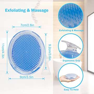 Exfoliating Brush for Treating Ingrown Hairs and Razor Bump - Eliminate Shaving Irritation for Face,...