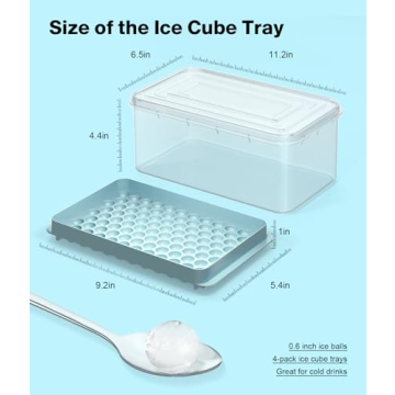 Dclobtop Ice Cube Tray for Freezer and Cocktails
