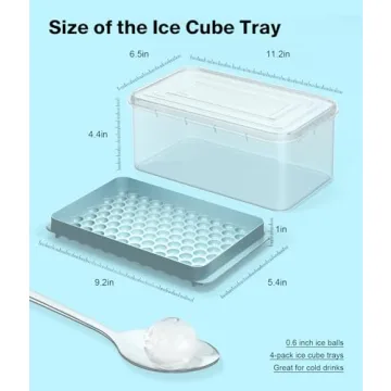 Dclobtop Ice Cube Tray for Freezer and Cocktails