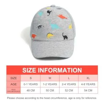 Stylish Toddler Baseball Hat for Kids Aged 2-8 Years