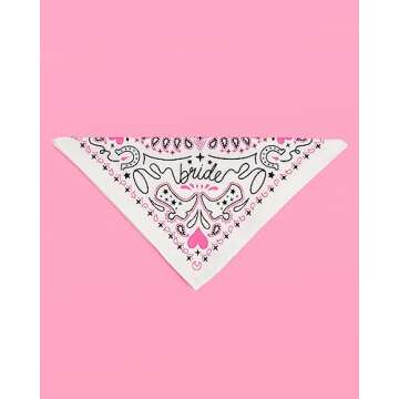 xo, Fetti Bachelorette Party Pink Rodeo Bride Bandana | Last Rodeo Bachelorette Party Decorations, Bridesmaid Gift, Bridal Shower Party Favor, Nashville Bride, Wedding Party Favor
