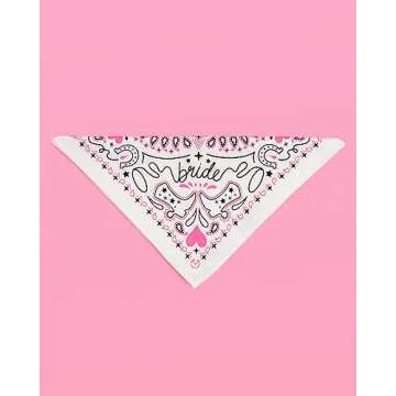 Pink Rodeo Bride Bandana for Bachelorette Party Fun