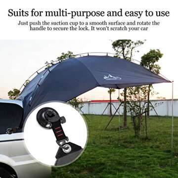 Heavy Duty Suction Cup Hooks for Camping Essentials