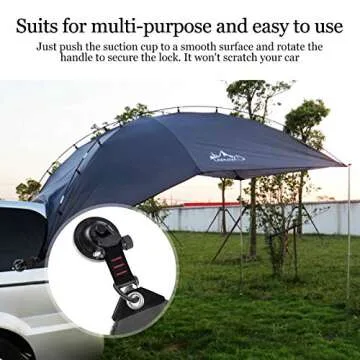 Heavy Duty Suction Cup Hooks for Camping Essentials